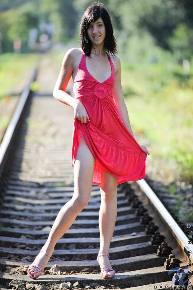 Hot brunette in a fashion shoot; Brunette Hot Non Nude 