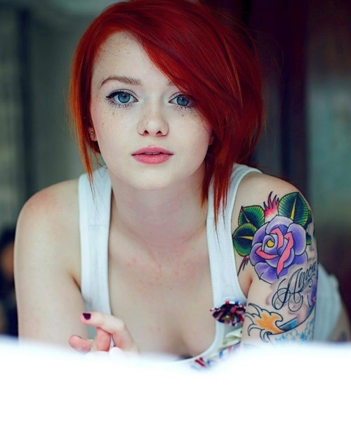 Purple Rose; Babe Red Head 