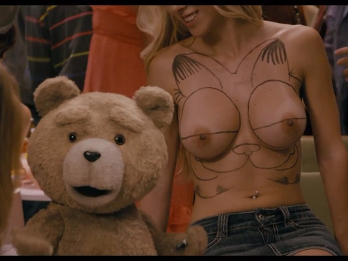 Garfield tits from the movie Ted; Big Tits 