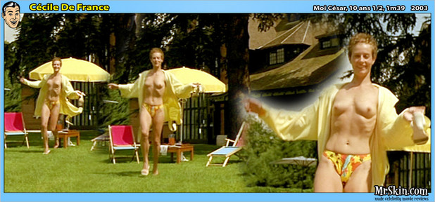 Cecile De France topless sunbathe; Celebrity 