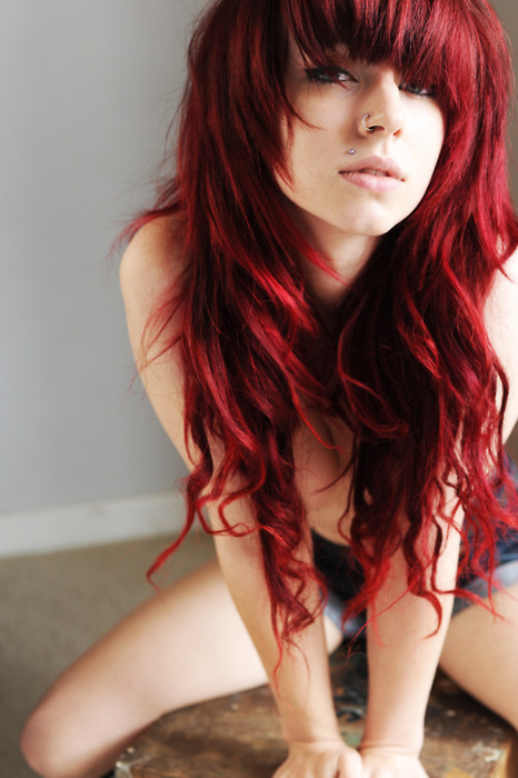 ...; Emo Hair Non Nude Red Scene Teen 