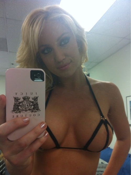 Hot blonde in lingerie selfshot; Amateur Babe Big Tits Blonde Hot 