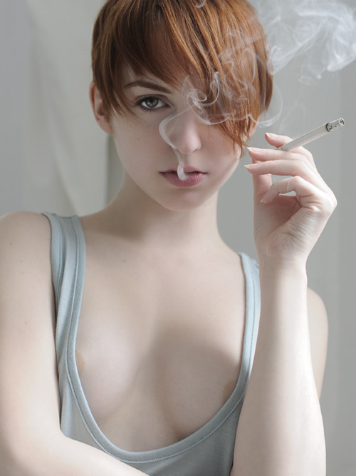 ...; College Cute Girlfriend Smoke Teen 