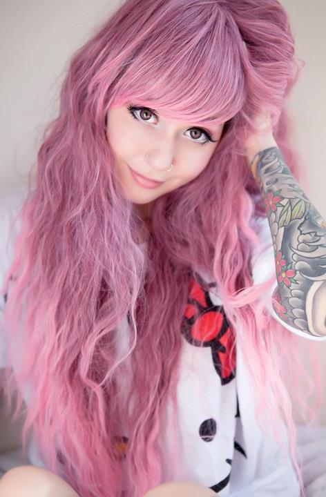 ...; Emo Pink Tattoo Teen 