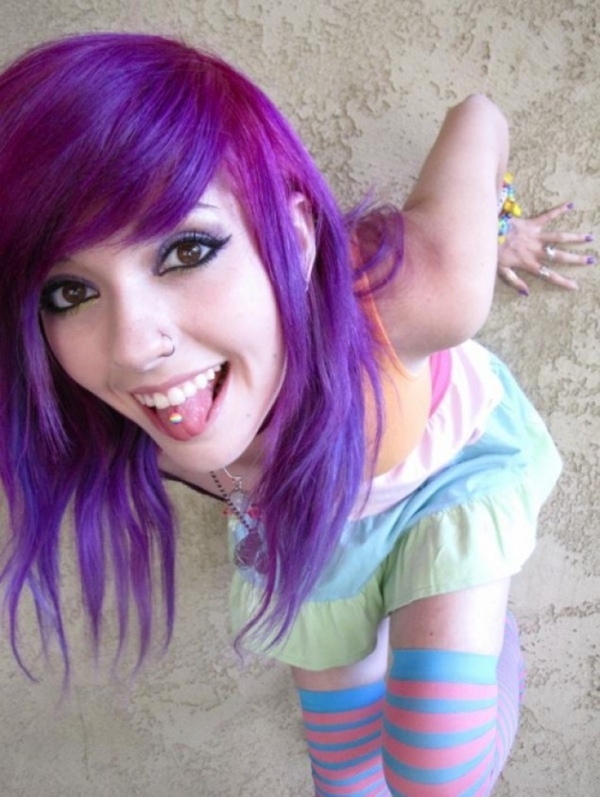 Purple pixie; Teen Stylish Emo 